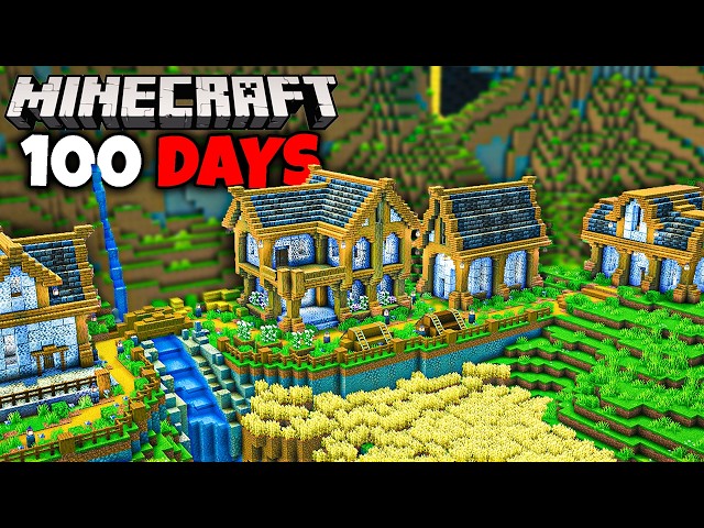 I Survived 100 Days In A Giant Crater