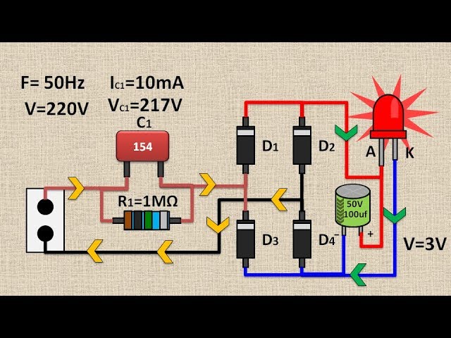 HOW TO CONNECT LED TO 220V ( WITH CALCULATIONS)