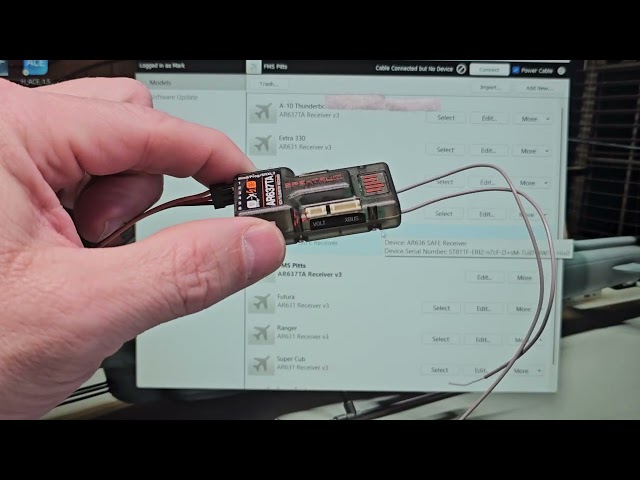 Spektrum AR637TA - Flashes - Won't Program