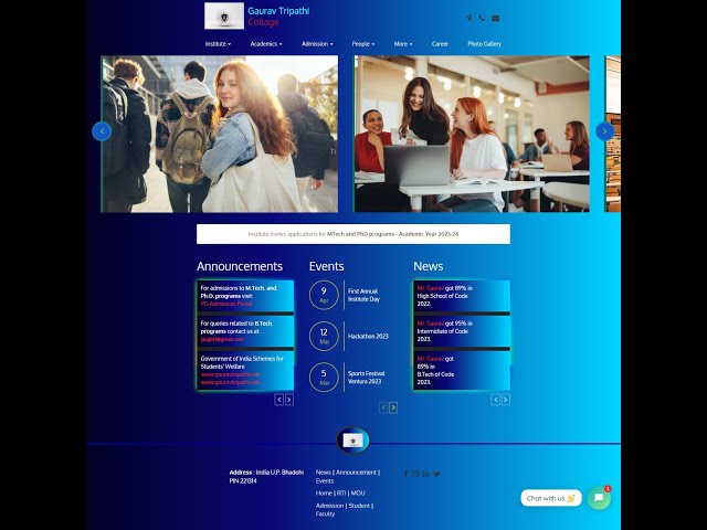 Design Institute Web App Project - HTML, CSS, JavaScript, and Django Tutorial #institute @indiamoon