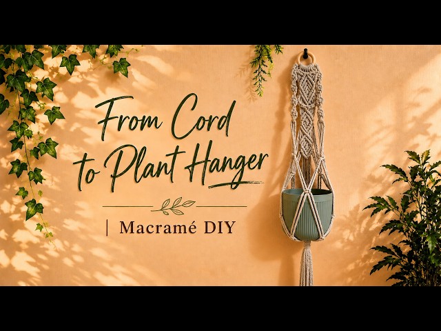 From Cord to Plant Hanger | Macramé DIY 🌿
