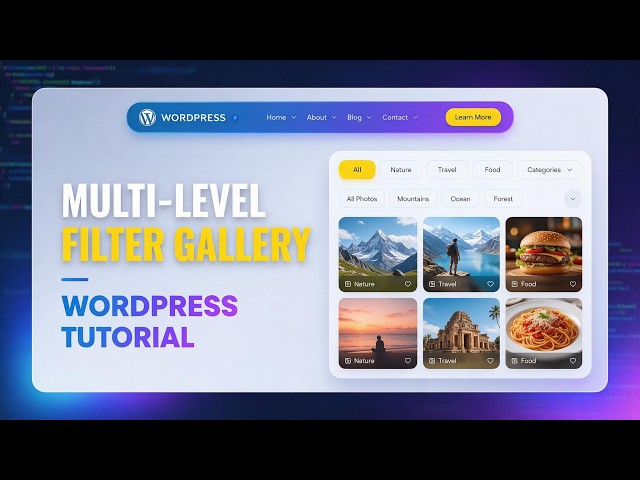 How to Create a Multi-Level Filter Gallery in WordPress