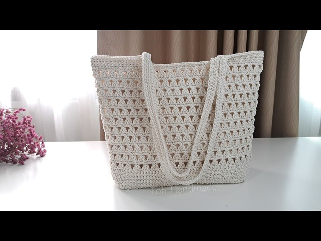 Beautiful! DIY Crochet Bag | Crochet Tote Bag Tutorial | Step by Step | Toh Handmade 💕🎁💖