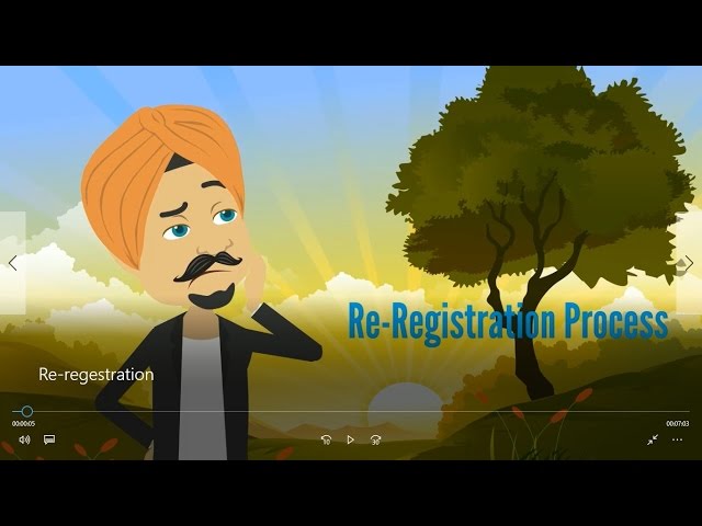 Re-registration - Hindi