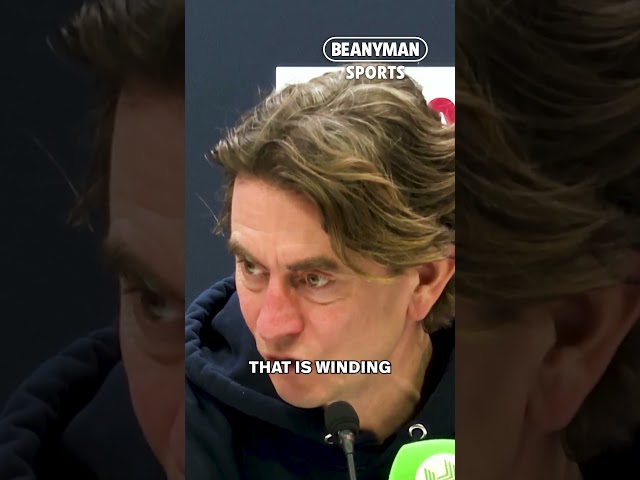 'If a darts celebration is irritating them then they have a problem!' | Thomas Frank on Tottenham 👀