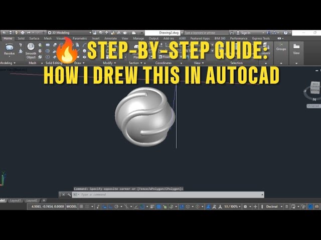 🔥 STEP-BY-STEP GUIDE: HOW I DREW THIS IN  #AutoCAD #AutoCAD3D #3DModeling #EngineeringDrawing 
