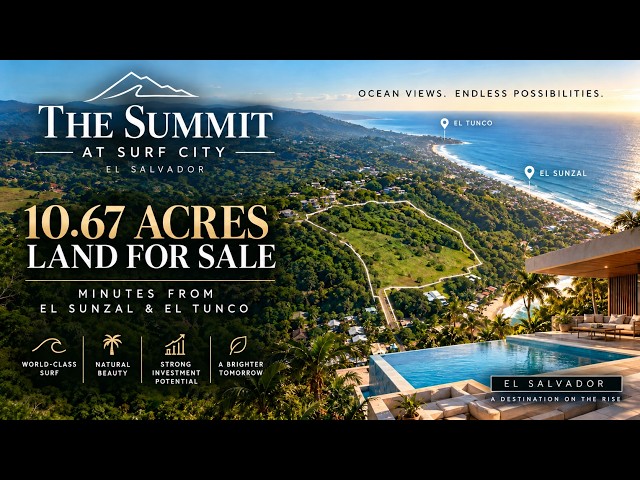 LAND FOR SALE In El Salvador – 10.67 Acres in Surf City – El Sunzal & El Tunco