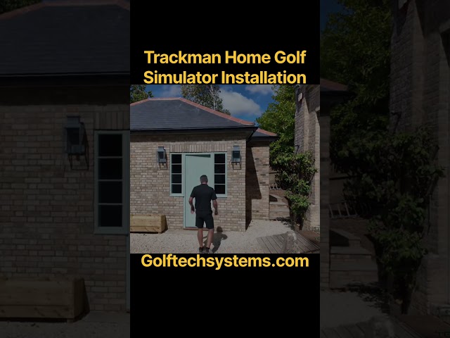 Trackman Home Golf Simulator Installation #golftech #trackmangolf