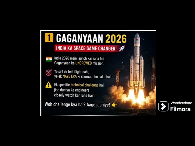 !🇮🇳 India’s Biggest Space Mission news ! GAGANYAAN 2026 Explained in 5 Minutes