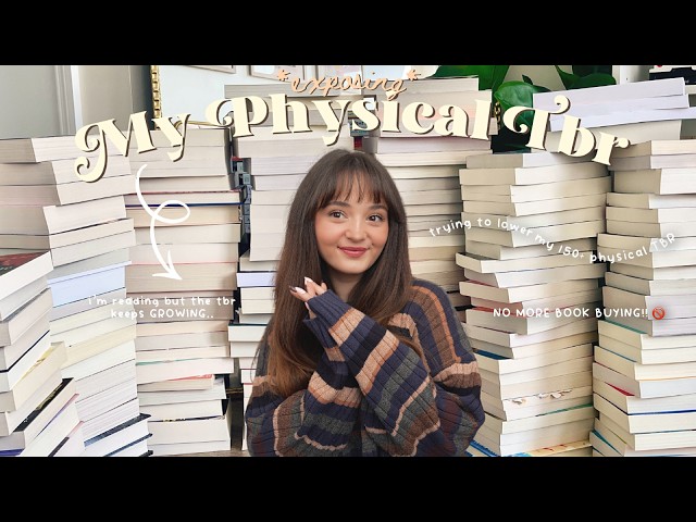 showing you EVERY SINGLE BOOK on my physical tbr… ☠️