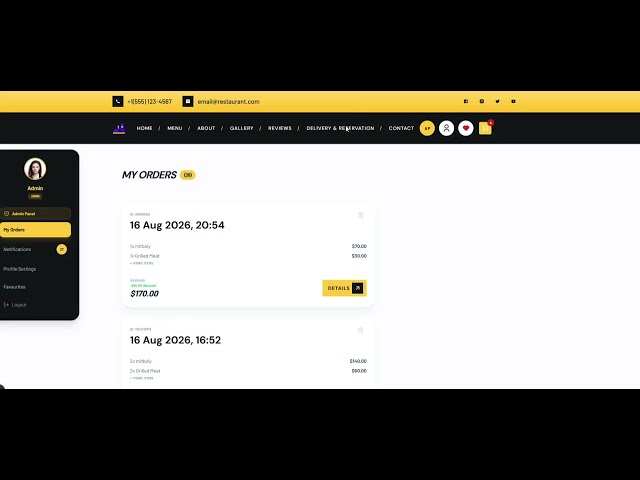 Gourmet CRM | Part 5 — Real-Time Order Tracking Demo (Next.js)