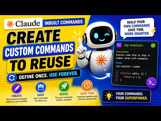Claude Code Tutorial -4 || How to Build Custom Claude Code Command