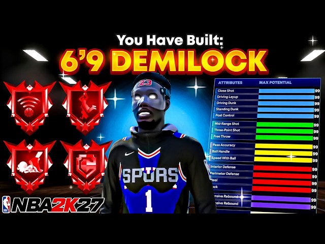 This *NEW* 6'9 BEST BUILD is BREAKING NBA 2K27🔥🔥🔥 NO WEAKNESSES! NBA 2K27 BEST BUILD!