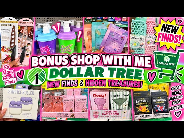 BONUS SHOP WITH ME DOLLAR TREE 🛍️DOLLAR TREE NEW FINDS & HIDDEN TREASURES!   #newvideo #dollartree