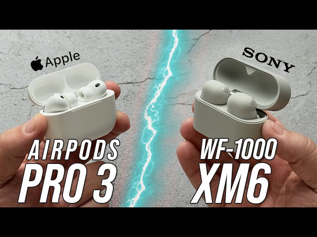 Apple vs. Sony: Kdo má lepší špunty? | AirPods Pro 3 vs Sony WF-1000 XM6