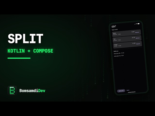 Building an Expense Splitter in Kotlin & Jetpack Compose (no talking)