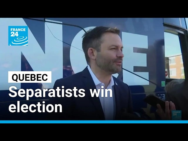 Separatists win Quebec election with promise to hold vote on independence • FRANCE 24 English