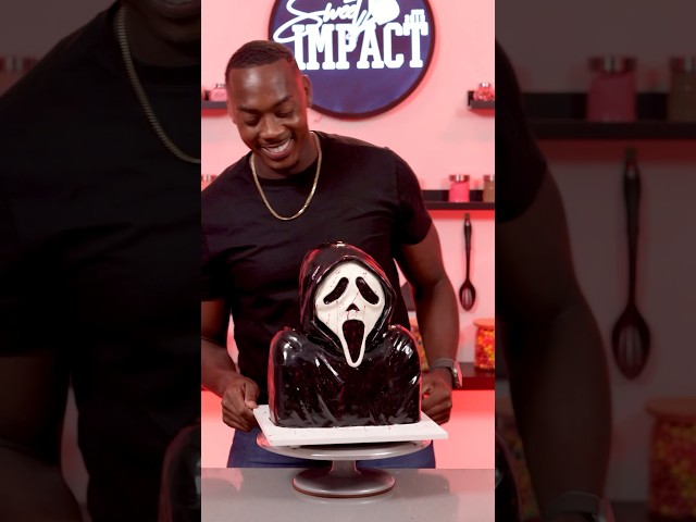 I made a Ghostface cake #shorts