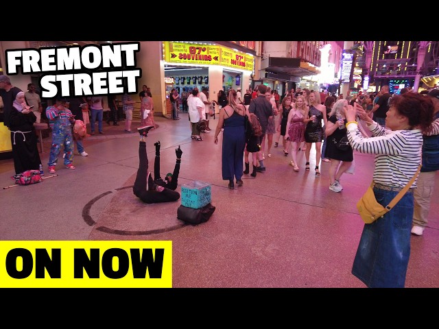 FREMONT STREET / Downtown Las Vegas - Walking The Fremont Street Experience - 4K UHD (Replay)