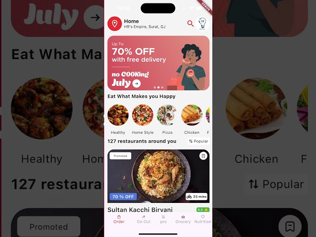 Complete Guide: Create Zomato App UI with Flutter | Step-by-Step Flutter UI Tutorial for Developers