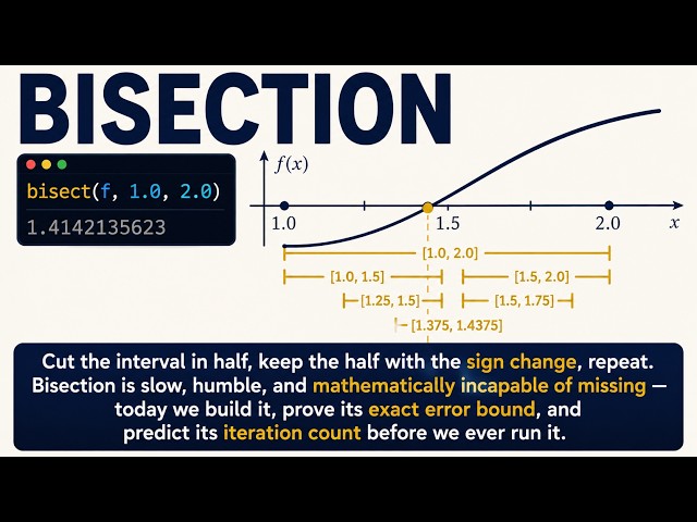 Learn Python #27: The Algorithm That Cannot Fail | Bisection