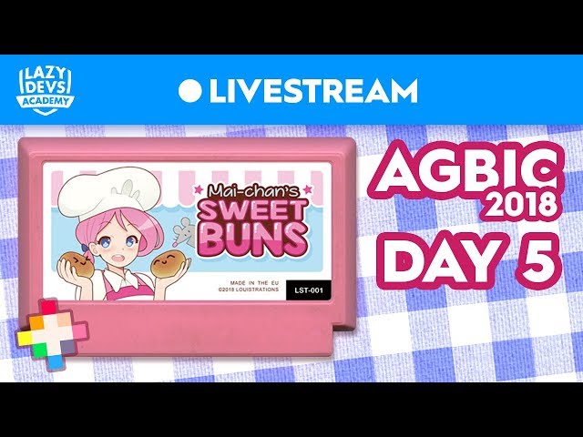 Mai-Chan's Sweet Buns - Day 5 - AGBIC Jam 2018 Livestream (Pico-8)