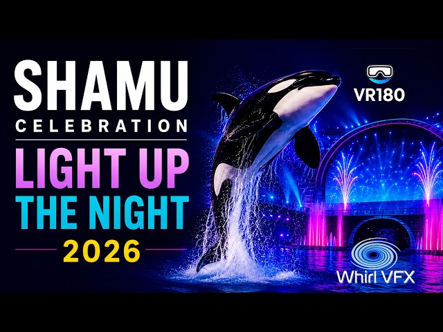 Shamu Celebration: Light Up The Night FULL SHOW | SeaWorld Orlando 2026 | 8K VR180 3D