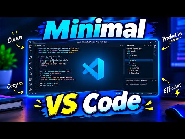 How I Transformed VS Code Into a Cozy Workspace (Step By Step)