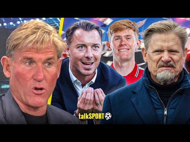 "ETIQUETTE ISSUE!" Simon Jordan TAKES AIM at Peter Schmeichel for Lewis Hall to Man United QUESTION!