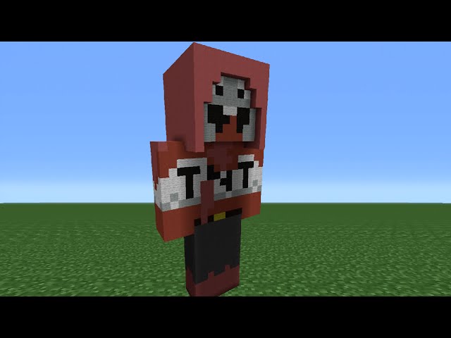 Minecraft Tutorial: How To Make An ExplodingTNT Statue