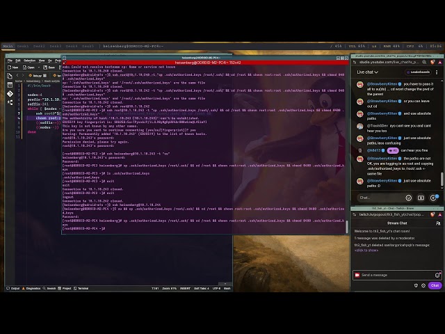 Live programming 💾 💻 (I use Arch btw) #linux #computer