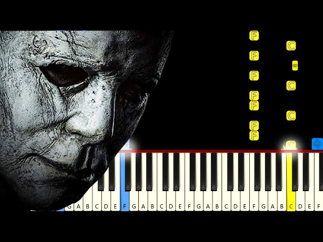 Halloween Theme - Michael Myers - Both Hands - Slow Piano tutorial