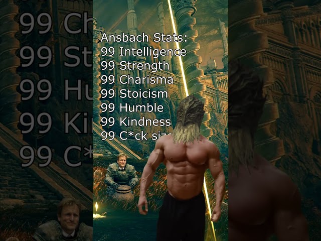 Fromsoft finally leaked the Ansbach stat sheet #eldenring #gamingmemes