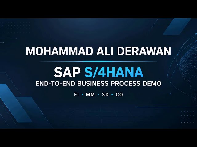 SAP S/4HANA End-to-End Business Process Demo | FI, MM, SD & CO