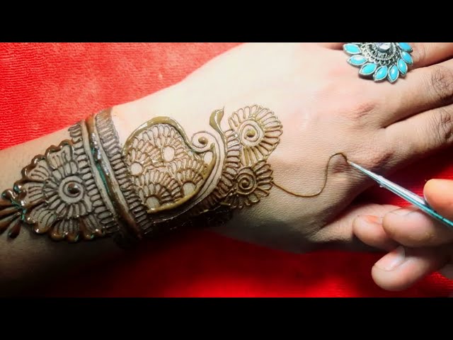 New stylish full hand mehndi design | easy back hand mehndi | simple mehandi ka design | mehndi