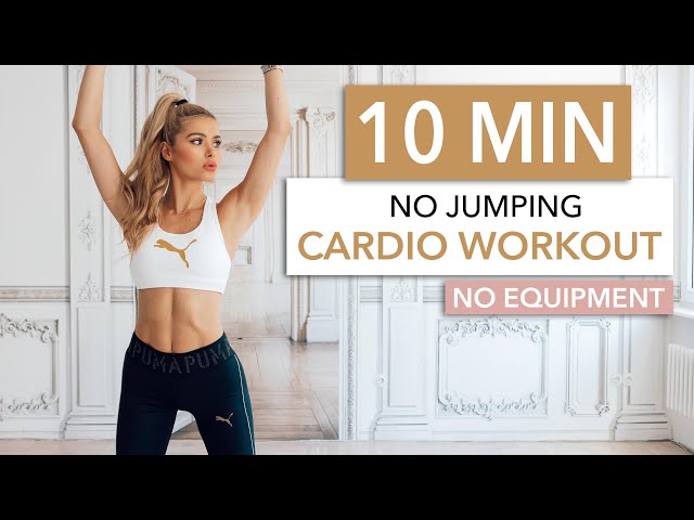10 MIN SILENT CARDIO / No Jumping - neighbor friendly / No Equipment I Pamela Reif