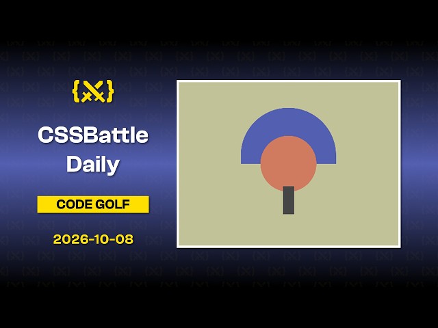 {⚔️} CSS Battle Daily | 2026-10-09 | Code Golf #CSSBattleDaily #cssbattles #cssbattle #css #coding