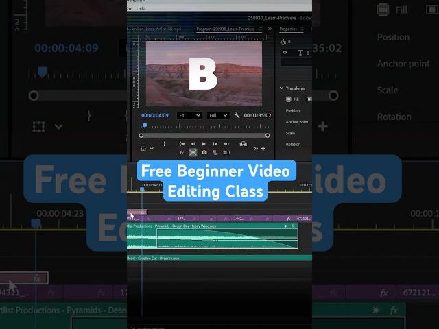 Learn Premiere Pro in 2025 (for free)