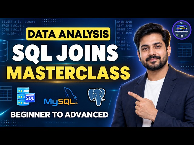 SQL Joins Finally Make Sense! Beginner to Advanced (2026) #sql #dataanalytics #datascience