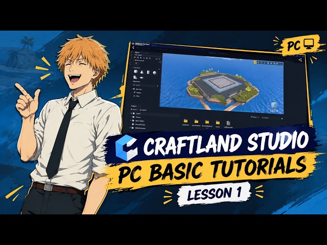 Craftland Studio PC Basic Tutorial | Lesson 1 | Beginner Guide 🔥 | Sylon12Live