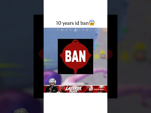 10 years id ban😱 | #bgmi #pubg #shorts #ytshorts