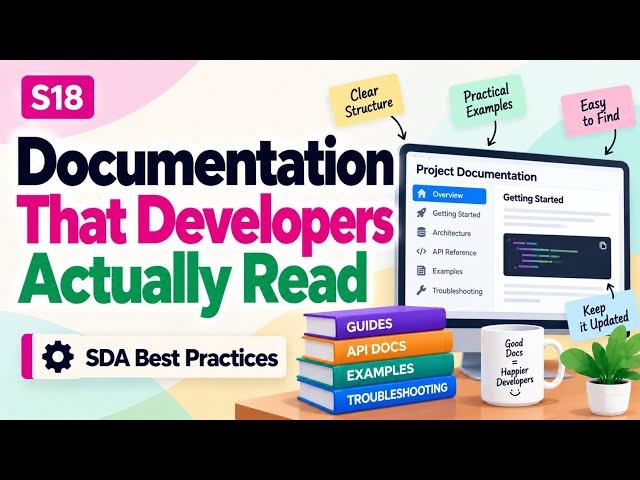 S18 | Documentation That Developers Actually Read | SDA Best Practices | Uplatz