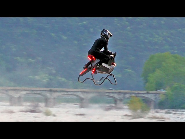 Volonaut Airbike - Flying Bike in Action - Raw Footage