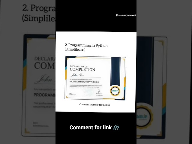 6 FREE & Top Python Certificates 🔥 Boost Your Career in 2025 | Best Python Courses for Beginners