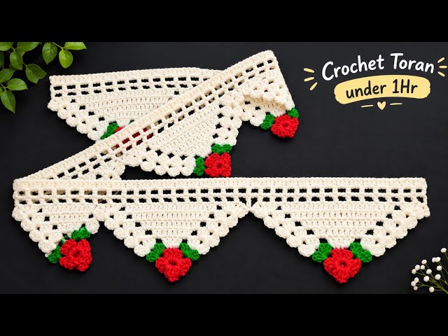 Crochet 🌹Toran/Door Hanging under 1Hr | Easy step by step tutorial