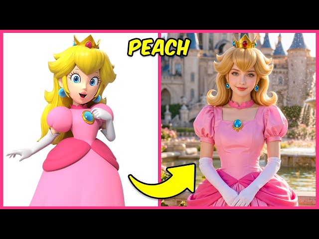 Guess Super Mario Galaxy Characters by Voice 🔊 + Super Mario in REAL LIFE 🍄👸🏼