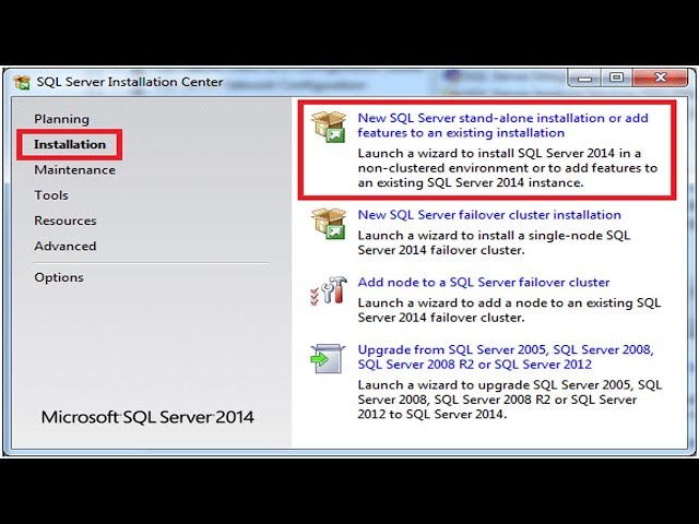 Install Sql Server 2014 on Windows 10,11 @P-7