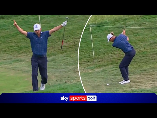 Marcel Siem's outrageous slam-dunk eagle on Par 5! 🤯