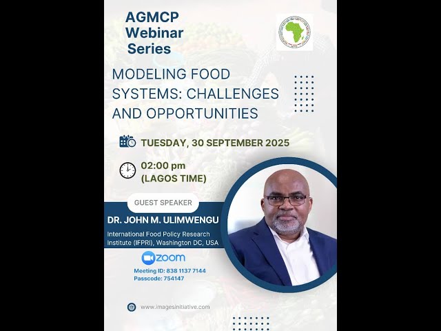 AGMCP Webinar: Modelling Food Systems: Challenges and Opportunities