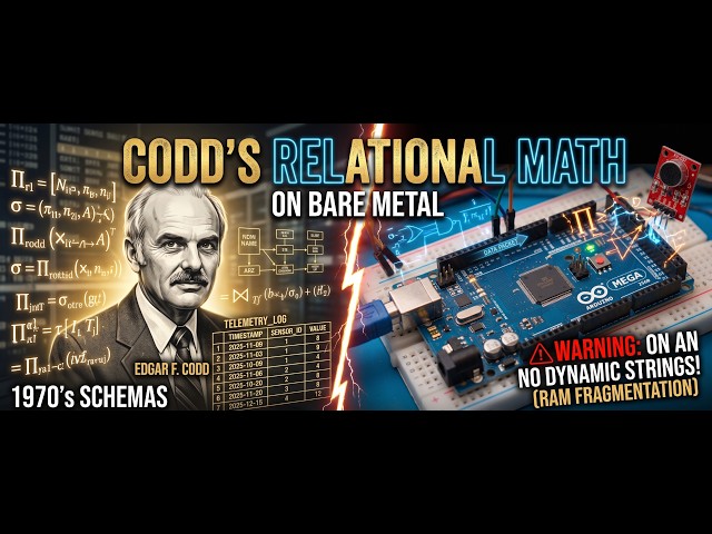 Codd's Relational Math on Bare Metal | Microcontrollers 101 for DBAs (Ep. 6)